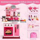 Juguete De Cocina Para Ni   as Pretend Kitchen Play Set Girls Playset Moderna Pink
