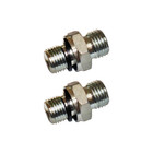 Three Way Diverter Valves quick Connects hoses 2pcs For 1-1 8ton Mini Excavator