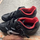Peloton Bike Shoes Cycling Shoes Eu Size 40  Us Size W 9  M 7  Black red Neon