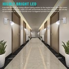Led Motion-activated Sensor Night Light Ac Outlet Plug-in Indoor Wall Stair Lamp