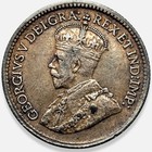 1920 Canada King George V 5c Five Cents 92 5  Silver Coin Sterling