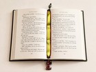 Handmade Tractor Ribbon Bookmark Red Green Beaded Farm Book Lover Gift