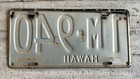 Vintage Black Hawaii License Plate
