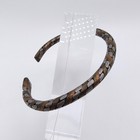 Vintage Rustic Elegance Cuff Bracelet Mixed Metal Brass Copper Silver Tones