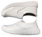 Florence Nursing Shoe By Savvy Women s Size 6 5 White Slip Resistant Slip On New