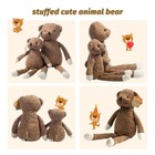 2x Brown Plush Teddy Bear Stuffed Animal Doll Soft Plushies Toy Gift For Kids