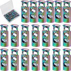 1 Box 20pcs Alloy Cord Locks Double Hole Metal Toggle Spring Stopper End Load   