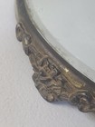 Vtg Vanity Mirror Dresser Ornate Beveled Tray Decorative Perfume Home Plated 10 