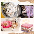 4 Pack Fleece Dog Blankets For Puppy Cats Multi-size Sleep Mat For Pet Gui