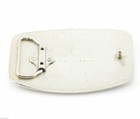 High Polished Silver Blank Rectangle Cowboy Western Metal Fashion Belt Buckle