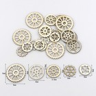  100 Pcs Wooden Decorative Slices Child Miniature Carved Hollow Out Crafts