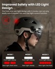 Ilm Smart Adult Bike Helmet With Automatic G-sensor Turn Signal   Brake Warni   