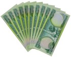 10 000 Central Bank Iraq 10000 X 1 Iraqi Dinars Currency Unc Dinar Uv Pass Note