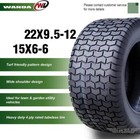 Set 4 Wanda Lawn Mower Turf Tires 15x6-6 Front   20x8-8 Rear 4pr