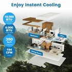 Costway 10000 Btu Portable Ac With Cool  Fan  Dehumidifier   Remote Fp10261us-bk