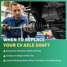 Ncv27034 Cv Axle Rear For X5 2010-2018 X6 2010-2019 Awd Rwd