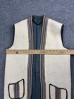 Folk Vest Women s Cream Blue Orange Open Front Pockets Boho Nepal Handmade