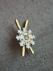 Rare Vintage Wildcat Mountain Ski Pin Brooch New Hampshire 1 5    Gold Tone D1