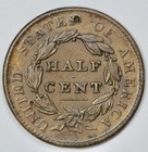 1828 Classic Head Half Cent 1 2c