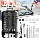 115 In 1 Precision Screwdriver Set Pc Phone Laptop Electronics Repair Tool Kit
