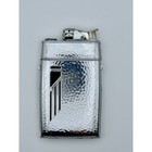 Vintage Evans Art Deco Cigarette Case Lighter Combo Pat 80179 Hammered Chrome