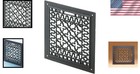 Cast Iron Floor Grate In Matte Black 