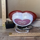 Disney Princess Alarm Clock Radio Am fm 2009 Heart Shaped