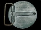 Tb13114 Vintage 1970s   gemini   Astrology Zodiac Sign Belt Buckle