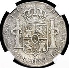 Colonial Era Spain  Peru  Charles Iv  Silver 8 Reales  1801-ij  Ngc Xf Details