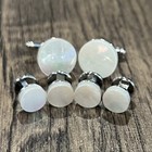 Round Mother Pearl Cufflinks And Dress Shirt Studs Set Men Wedding Essential