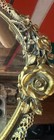 Vintage Matson Ornate Vanity Mirror Gold-tone Metal Roses 21  X 15 