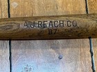 Vintage 1920s Aj Reach Cg Wood Baseball Bat No 87 Antique 28  Nice Display Rare