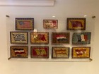 Vintage Antique Cigar Felt Flannel Tobacco Flags  Assorted size 8  X 5   medium 