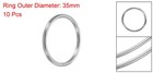 10pcs 1 4 Inch Dream Catcher Rings Metal Macrame Wreath Floral Hoop Silver