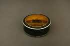 Antique French Papier Mache Snuff Box Historical Scene Hidden Portrait 19th
