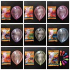50pcs 10  2 3gram Mixed Neon Color Bubble Latex Balloons Celebration Party Wed