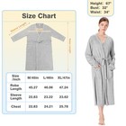 Catalonia Lightweight Ladies Bathrobe Long Summer Robe W  Pockets For Women S-xl
