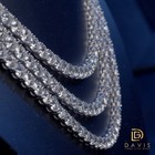 Vvs1 Moissanite Tennis Chains 925 Silver 2mm-6 5mm Passes      Tester