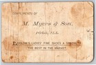 M  Myers   Son Polo  Ill Ladies  Shoes Victorian Trade Card - Couple Arguing