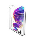 Clear Acrylic A4 Document Holder Office File Organiser Wall Mounted Rack Paper