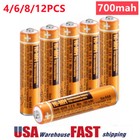 4 6 8 For Panasonic Cordless Phones Rechargeable Batteries 1 2v Aaa Ni-mh 700mah