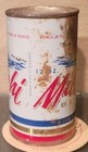 1960 Bottom Open Mile Hi Steel Flat Top Beer Can Tivoli Brewing Denver Colorado