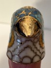 Vintage antique Chinese Cloisonne Enamel Figural Bird Head Thimble Mint