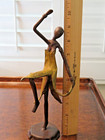 African Bronze Swahili Modern Art Statue Figurine