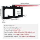 Tractor Loader Quick Tach Heavy Duty Attach 49  Hay Bale Spear Skid Steer