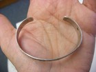 Vintage Silver   Turquoise Bracelet Native American Indian Artist Signed  323