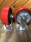 2 Pack 6  X 2  Caster Polyurethane Wheel On Steel Hub New