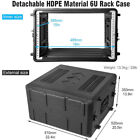 6u Rack Flight Case 15in Depth Shock Mount Racks W microphone Compartments