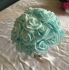 Large Bridal Bouquet With Real Touch Roses     You Pick The Colors
