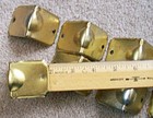 8 Brass Plated Trunk Edge Slat Clamps Chest Steamer  Antique Style Hardware